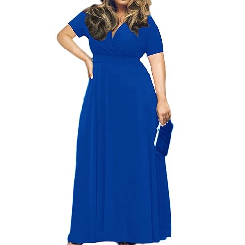 Plus Size Royal Blue Dresses