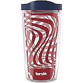 Tervis Americana Gallantly Streaming Made in USA Double Walled Insulated Tumbler Travel Cup Keeps Drinks Cold & Hot, 16oz, Classic
