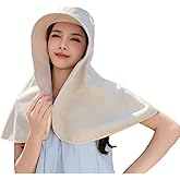 JDYaoYing Sun Hats for Women Wide Brim Shawl with Neck Flap Sun Protection Hiking Visor Hat Outdoor Summer Beach