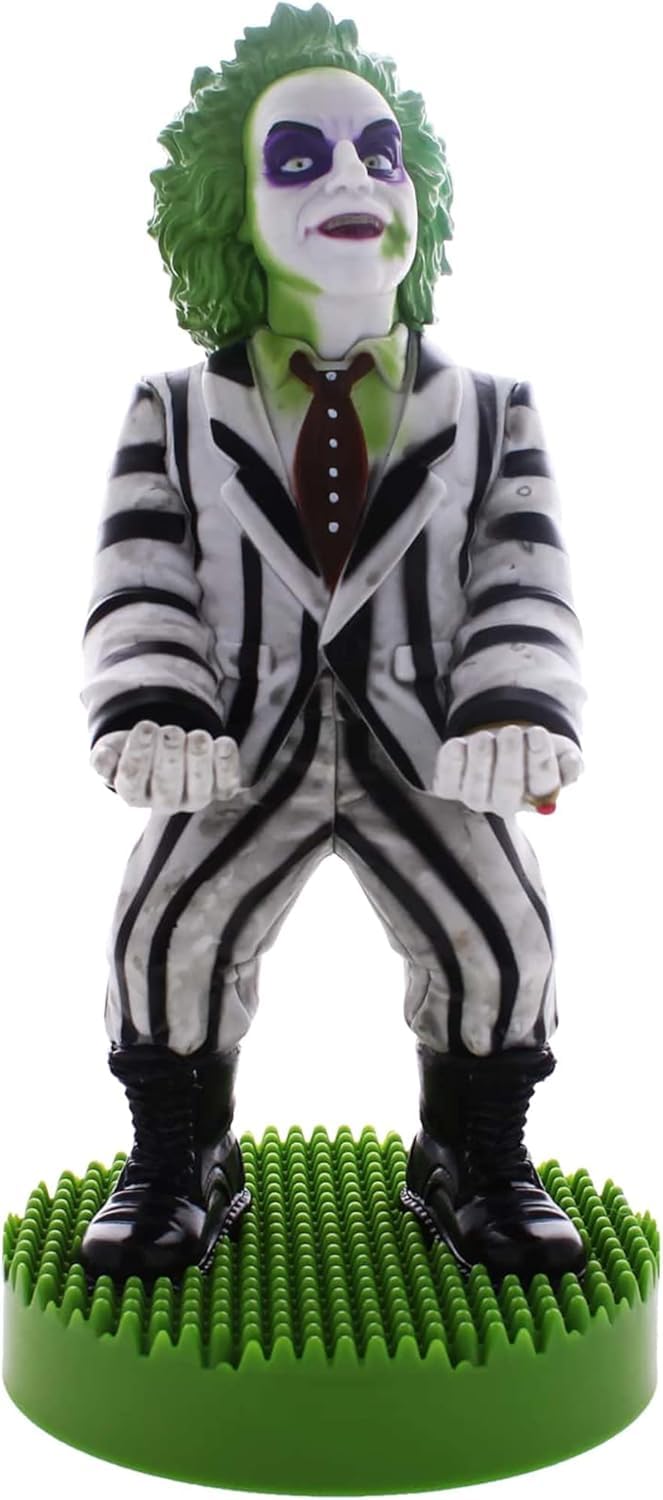 Exquisite Gaming: Warner Bros: Beetlejuice - Original Mobile Phone & Gaming Controller Holder, Device Stand, Cable Guys, Licensed Figure