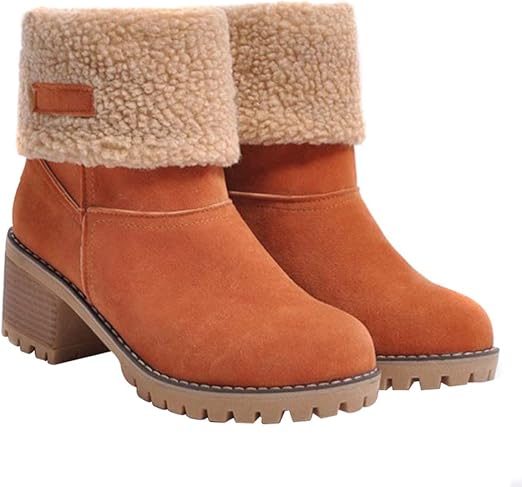 low heel winter boots