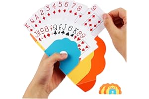 Szlishuo Card Holders for Playing Cards: Portable Plastic Hands-Free Kids Card Holder Gift for Poker Parties & Family Card Game Nights(Set of 2)