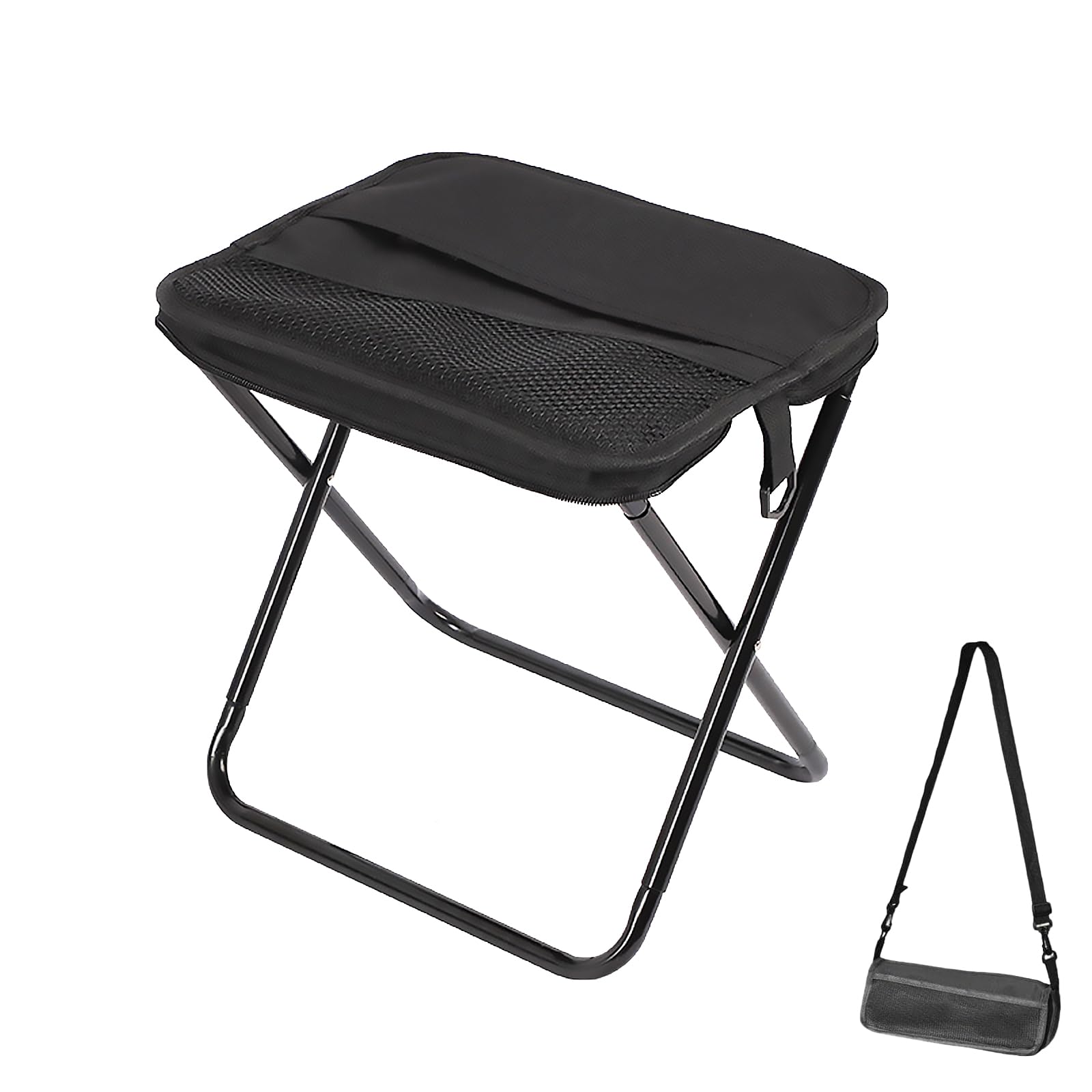 Photo 1 of Eastrpupira Foldable Backpack Stool, Mini Easy Carry Outdoor Chair, Portable Stool for Mountaineering and Hiking, Lightweight Foldable Stool with Carrying Bag