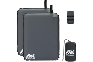 XplrKamp 2 in Inflatable Seat Cushion for Airplane Travel Camping Hiking, Portable, Comfortable Memory Foam Seat Cushion for Stadium, Bleachers, Sports Music Events, Driver