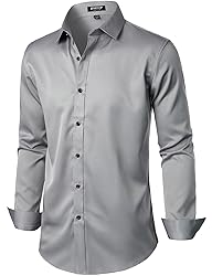 JEMITOP Men's Stretch Wrinkle Free Dress Shirts