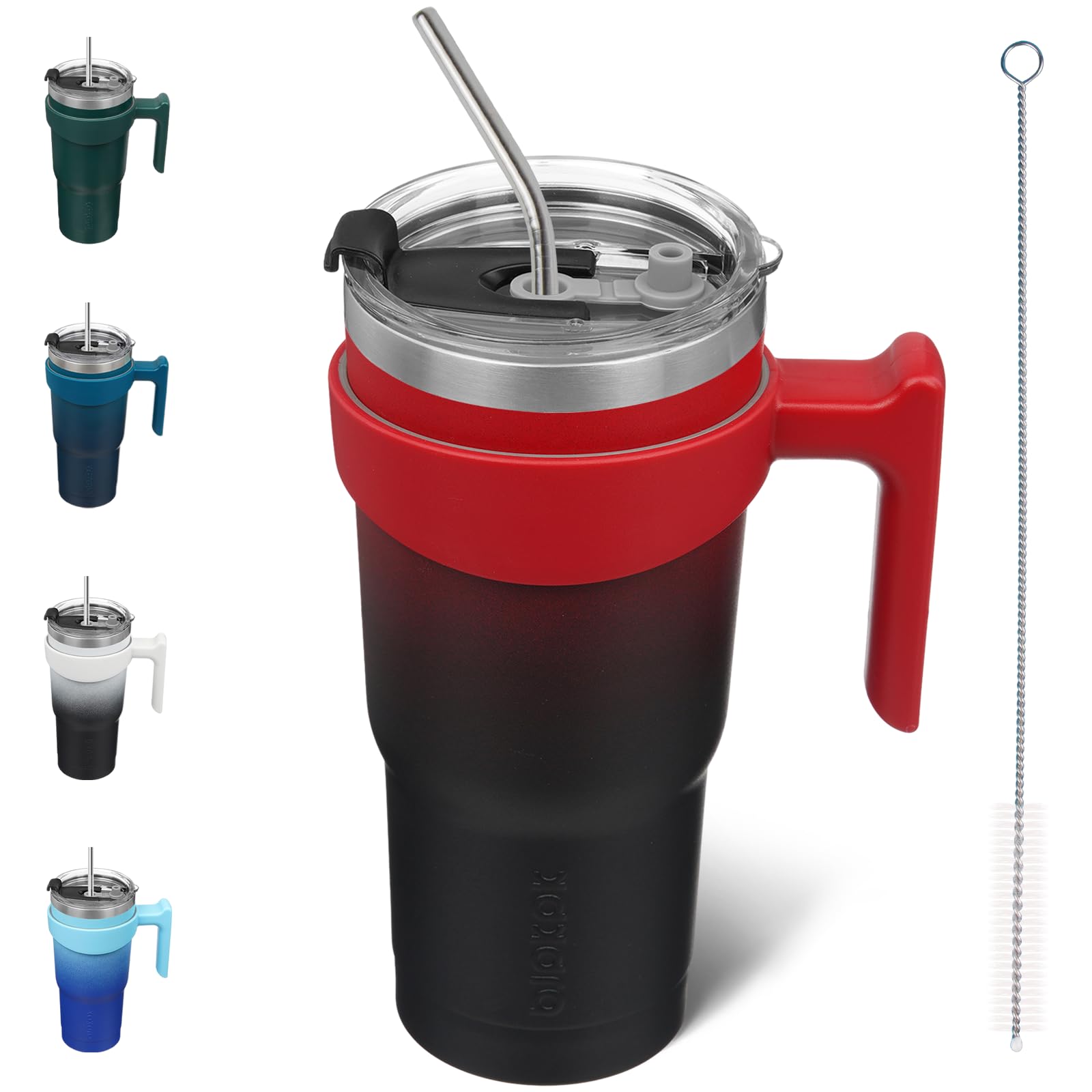 Photo 1 of BJPKPK 20oz Stainless Steel Double Wall Insulated Tumbler With Handle And Straw Lid,Blood Moon