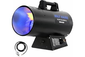 BILT HARD 85,000 BTU Propane Torpedo Heater, Portable Forced Air Heater with Adjustable Output for Garage & Jobsite, CSA Listed