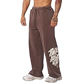 BOOMLEMON Mens Graphic Print Joggers Baggy Casual Workout Pants Bandana Punk Streetwear Sweatpants with Pockets