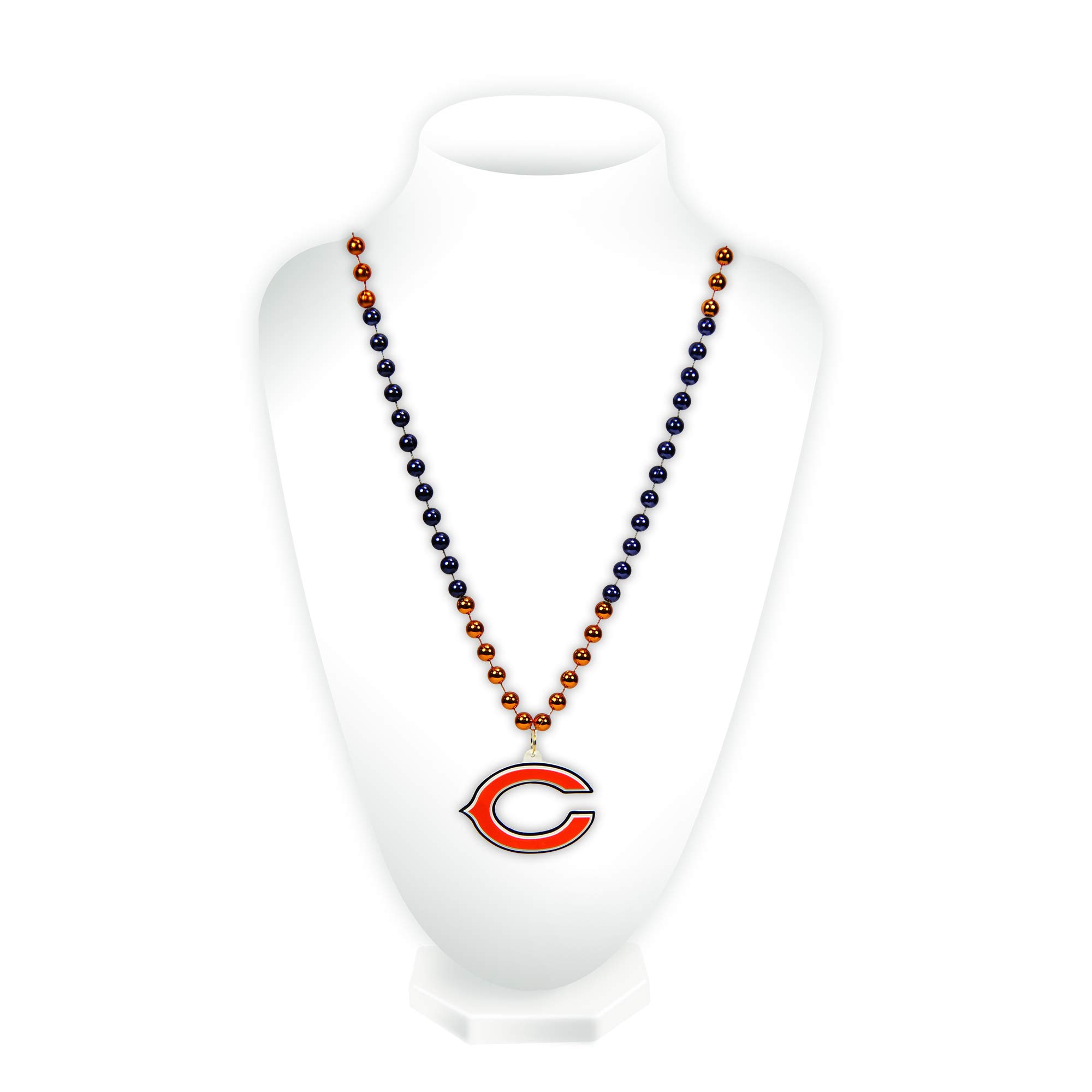 Rico Industries NFL Chicago Bears Team Logo Mardi Gras Style Beads