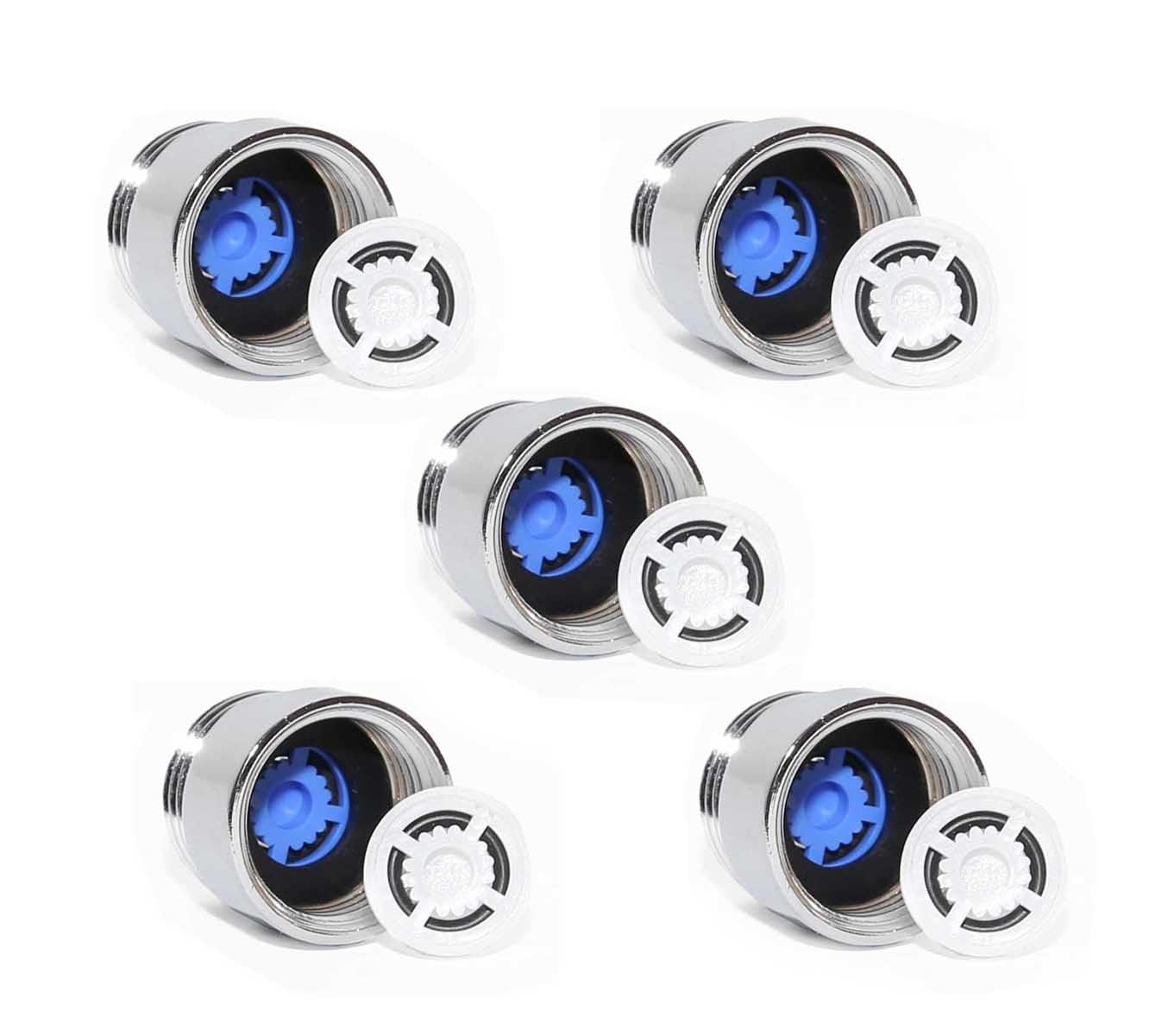 LOWENERGIE Pack of 5 Shower Hose Flow Regulator Restrictor Water & Energy Saving 6 & 8 Litre per min…