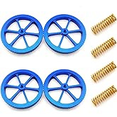 4Pcs Ender 3 Bed Springs Upgrade and Blue 3D Printer Bed Leveling Nuts Use for Ender 3/Ender 3 S1/Ender 3 V2 /Ender 3 Neo/End