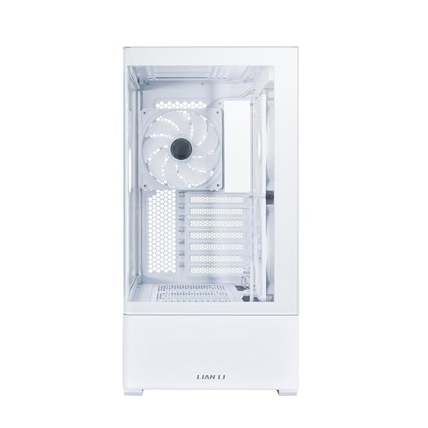 LIAN LI MID-TOWER ATX PC CASE, 3 X 140MM ARGB FANS, CHASSIS WITH FRONT & SIDE TEMPERED GLASS PANELS, LIQUID COOLING READY, GAMING COMPUTER CASE, (CG237 RGB – ATX -WHITE)