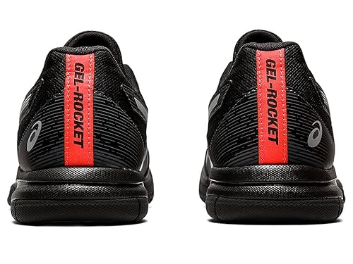 ASICS Men's Gel-Rocket Indoor Court Shoes, 14M, Black/Sunrise