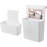 yayue Kitchen cabinet door storage basket, no punching hook bracket hanging basket, 2pack