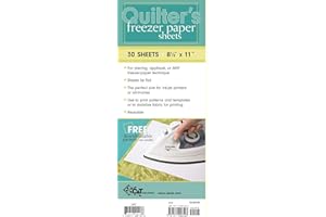 Quilter's Freezer Paper Sheets: 30 Sheets, 8 1/2" x 11"