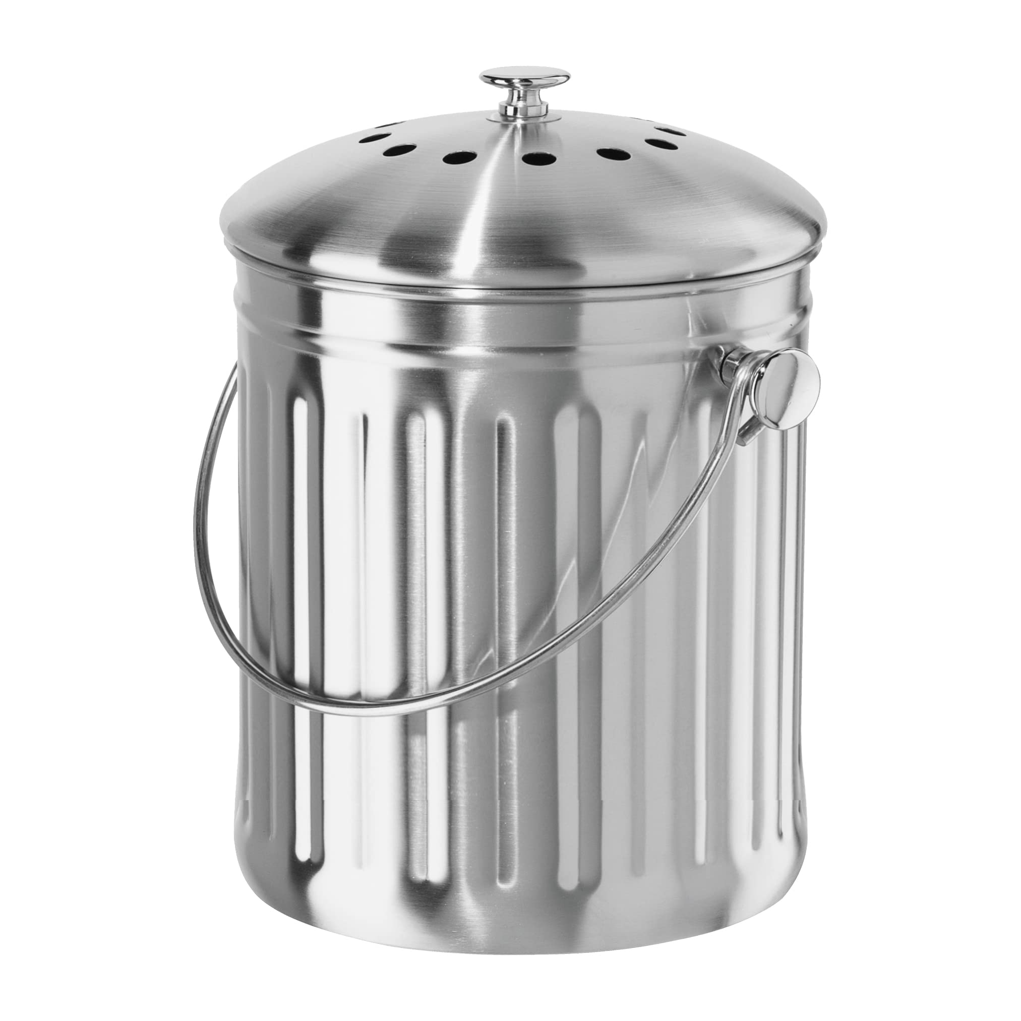 Oggi Stainless Steel Counter Composter with Charcoal Filter