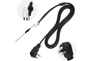 JISCULO 3903-001003 3903-000519 Refrigerator Power Cord for Samsung, Compatible with RF28T5001SR RF27T5501SR RH29H8000SR RF28HMEDBSR etc, Replace Fridge Power Cord 3903-000786 3903-000796 etc，1 Year Warranty