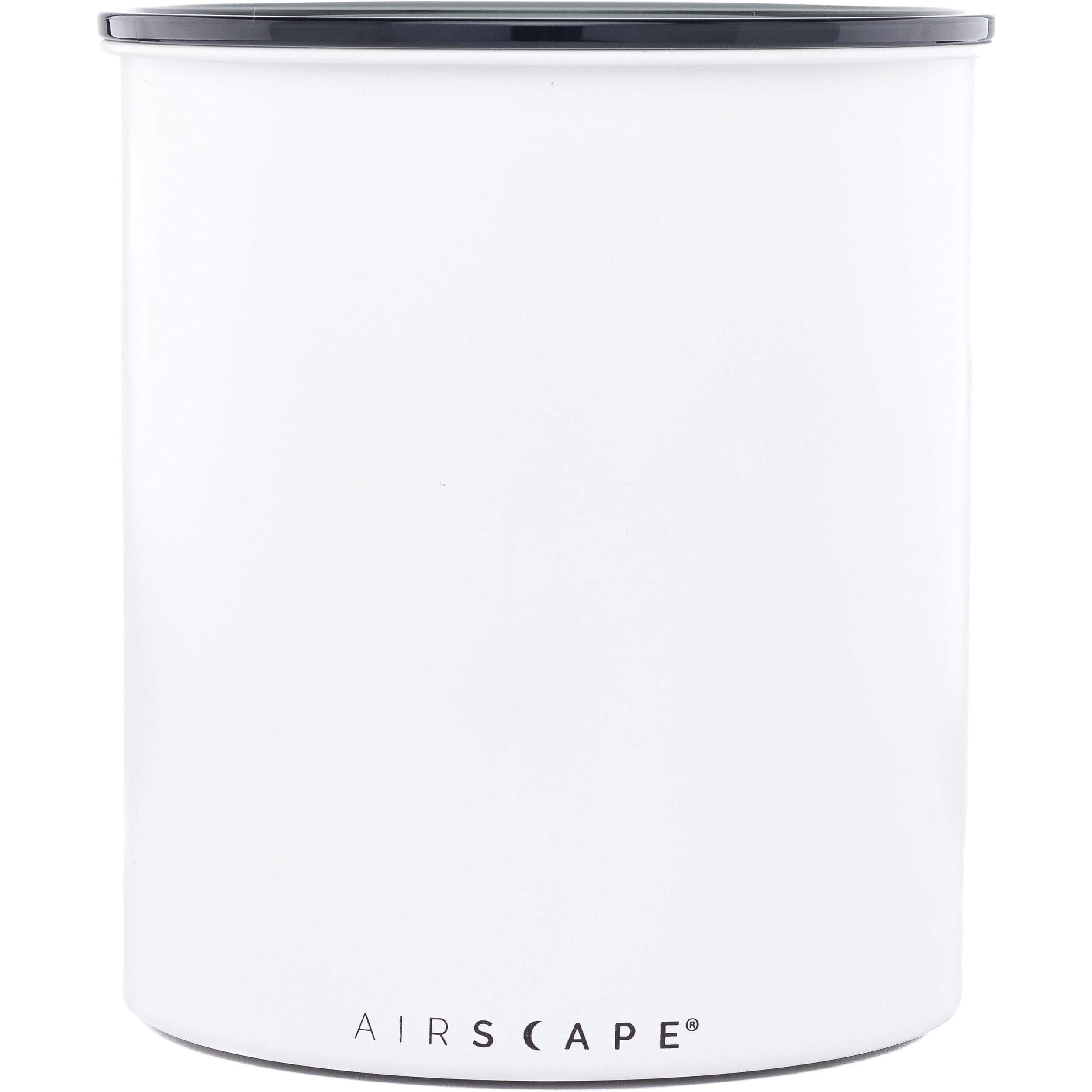 AirScape Coffee Storage Canister (1.1 kg Dry Beans) - Extra Large Kilo Size Food Storage Container, US patented Airtight Two Way Valve Lid Pushes Air Out to Preserve Freshness (Matte White)