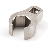 TEKTON 3/8 Inch Drive x 19 mm 6-Point Flare Nut Crowfoot Wrench | WCF16219 | Made in USA