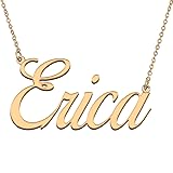 HUAN XUN Customized Custom Simple Any Name Necklace