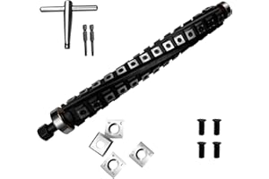 FHONK 13-inch Spiral Helical Cutterhead for DeWalt DW735, DW735X, DW735-XE Thickness Planer (13 inch)