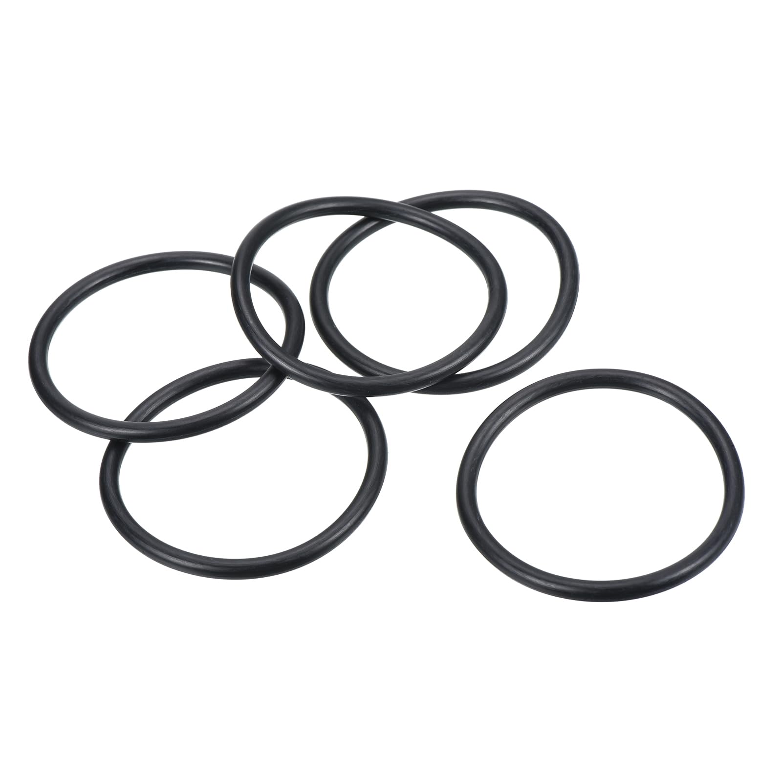 PATIKIL Nitrile Rubber O-Rings 75mm OD 65mm ID 5mm Width, 20 Pcs Metric Sealing Gasket for Faucet Plumbing Automotive Repair, Black