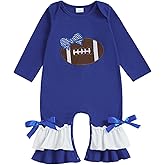 Rourufy Valentines Baby Girl Outfit Newborn Heart Polka Dot Ruffle Onesie One Piece Jumpsuit Infant Spring Cute Clothes