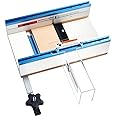 POWERTEC Table Saw Small Parts Crosscut Sled Kit w/Blade Guard, Aluminum Miter Bar, Miter Slot Stop & MDF Zero-Clearance Fence Support for Woodworking