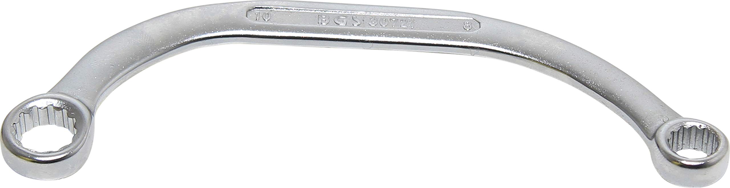 BGS 30721 | C-Type Double Ring Spanner, 12-point | 8 x 10 mm