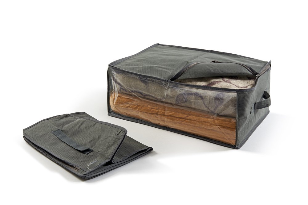 Perfetto Tnt Custody Easybag, Dimension-50 x 35 x 20 Cm. -2 Pieces-Ash, Fabric, One Size