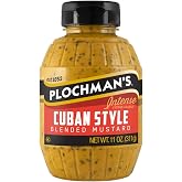 Plochman&rsquo;s Cuban Mustard, 11 oz, Gourmet Spicy Spread | Tangy Mustard Blend for Cuban Sandwiches, Hot Dogs, Brats &amp; Dipping