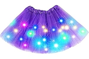 Nicute Light Up Tutu Led Layered Tulle Tutus Skirt for Women