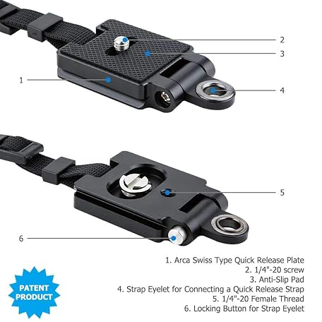 JJC Camera Hand Grip Strap - Professional Mirrorless Camera Hand Strap For Canon, Nikon, Sony, Fuji