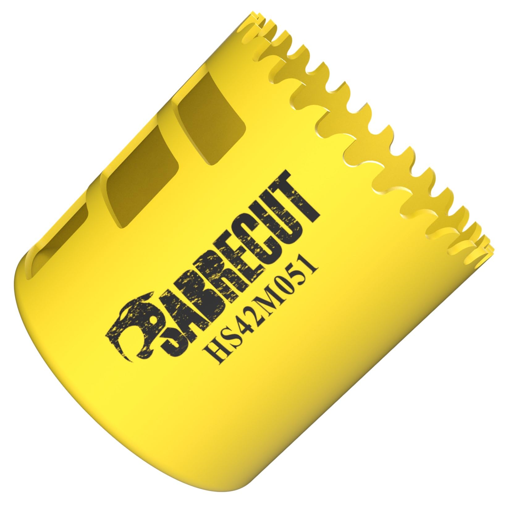 1 x SabreCut HS42M051 51mm High Performance HSS Bi-Metal M42 Cobalt Long Life Hole Saw with Variable Fine Ground Tooth Profile for Cutting Wood Composites Plastic and Sheet Steel