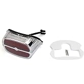 Areyourshop Red LED Tail Brake Light Lamp For Harley Sportster Dyna Softail Road King Glide fatboy Touring Road Glide Road King XL Chrome