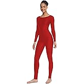 OVIGILY Women's Long Sleeve Unitard Dance Costume Spandex Full Body Suits One Piece Jumpsuits