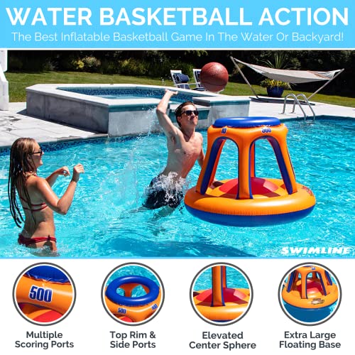 SWIMLINE Inflatable Pool Basketball Hoop Floating Or Poolside Game