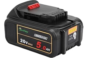 Waitley 20V 5.0Ah Replacement Battery Compatible with Dewalt DCB200 DCB203 DCB204 DCD780 DCD785 DCD795 DCF885 DCF895 DCS380 D