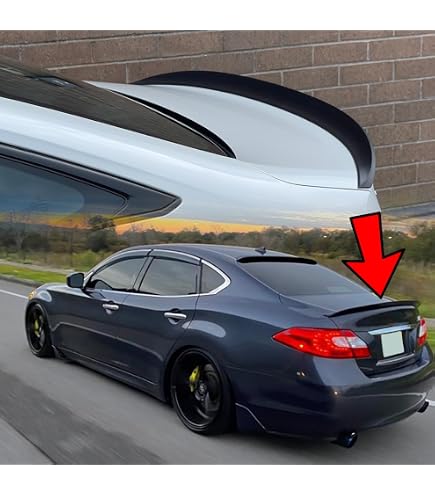 Infiniti Q50 Rear Window Roof Spoiler Gloss Black 2014-2024 Rear Window ...