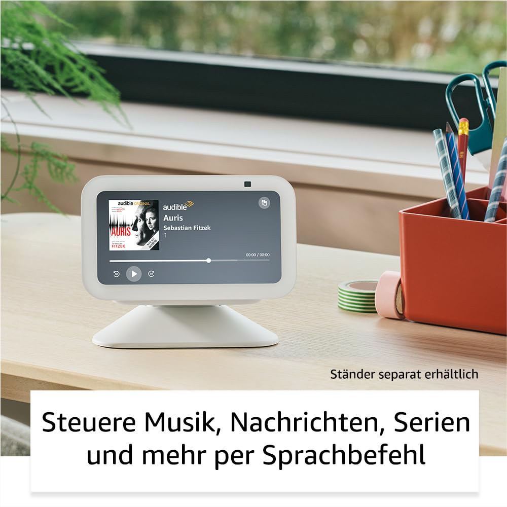 Echo Show 5 (Neueste Generation) | Kompakter smarter Touchscreen zum Steuern deines Smart Homes und mehr | Anthrazit, mit Alexa+ Early Access (Packung mit 2) 3