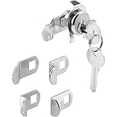 Prime-Line Mailbox Lock, ILCO 1003M Keyway, Nickel, 90&deg; Rotation | Mailbox Locks, Mailbox Accessories, Keyed Locks, Steel Locks, Prime-Line Nickel Steel Counter Clockwise Mailbox Lock