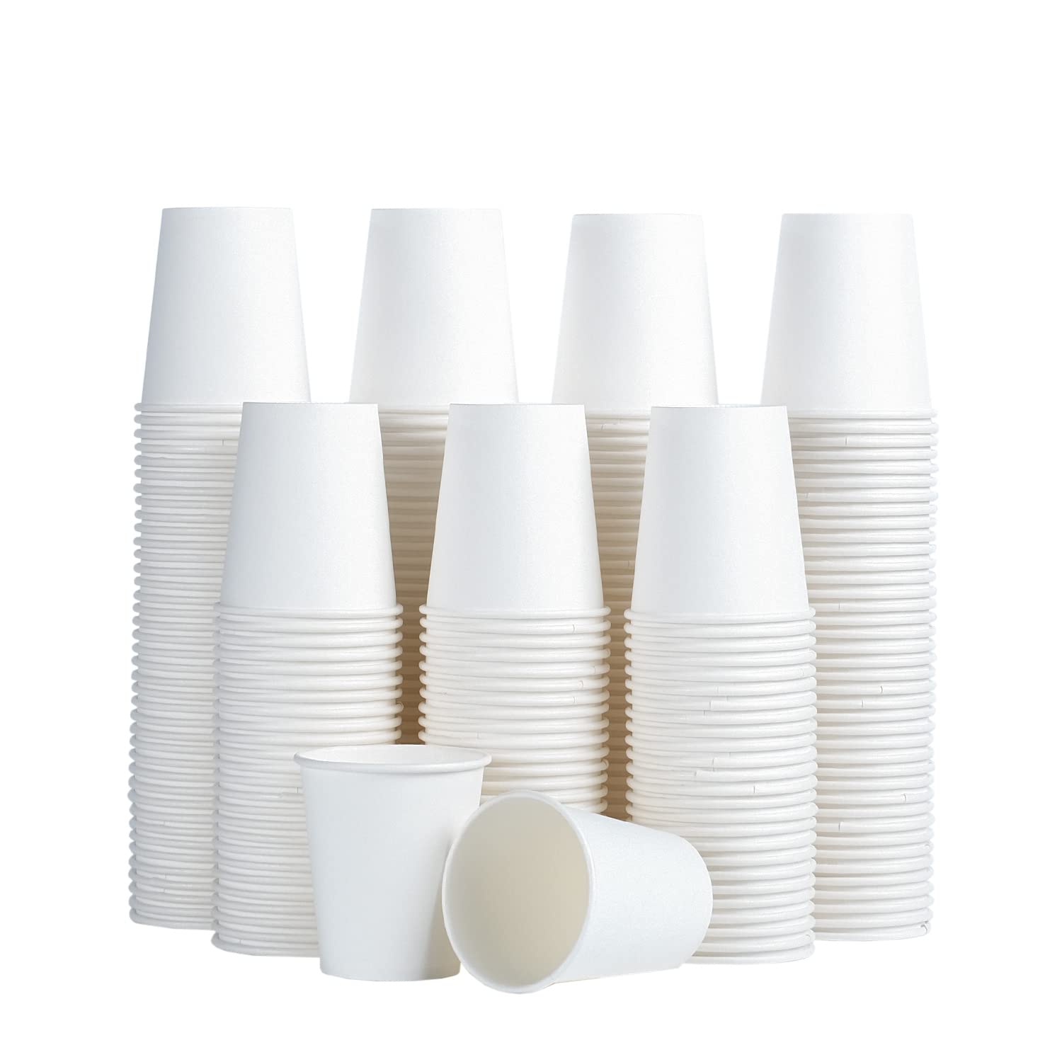 Photo 1 of SIUQ 300 Pack 5 oz Paper Cups, White Disposable Paper Cups, Small Bathroom Mouthwash Cups, Hot/Cold Drinking Cup for Bathroom, Home, Party, Office, Picnic, Travel