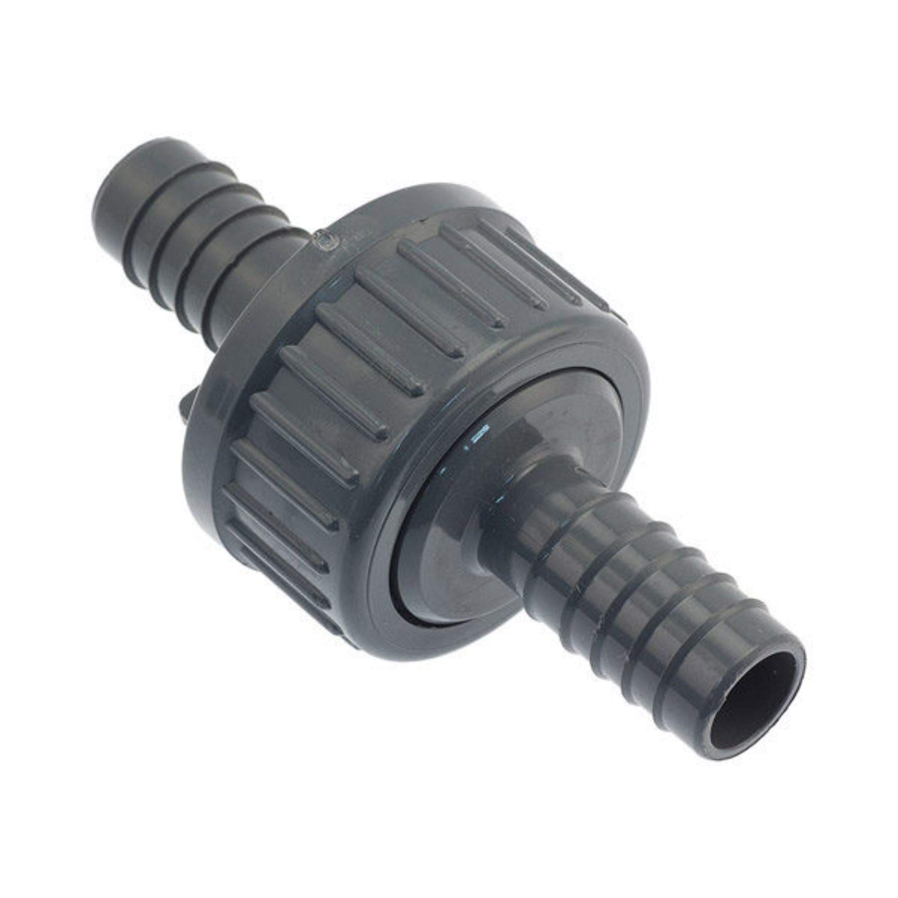 Watering Non-Return Valve - 25mm Barbed for Garden Irrigation, Leaky Pipe and dripline Systems.