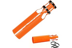 GENERIC Cyclone 2X Blower Attachment, Leaf Blower Air Booster, Universal Fit - with Any Nozzle from 2 to 4 in, Instantly Boosts Airflow, Cyclone2X Leaf Blower Attachment, Amplifier for Leaf Blower (Orange)