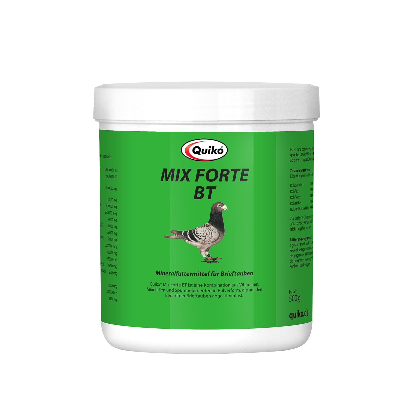 Quiko Mix Forte Bt 500g - Important minerals, trace elements and vitamins for racing pigeons