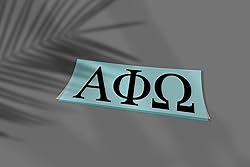 Pro-Graphx Alpha Phi Omega Greek Sorority Sticker
