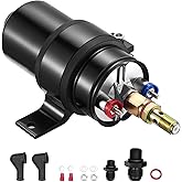 SPBREW 405 LPH Inline Fuel Pump, 12V High Pressure Fuel Pump with 60mm Bracket Clamp, OEM Replacement for 0580254044