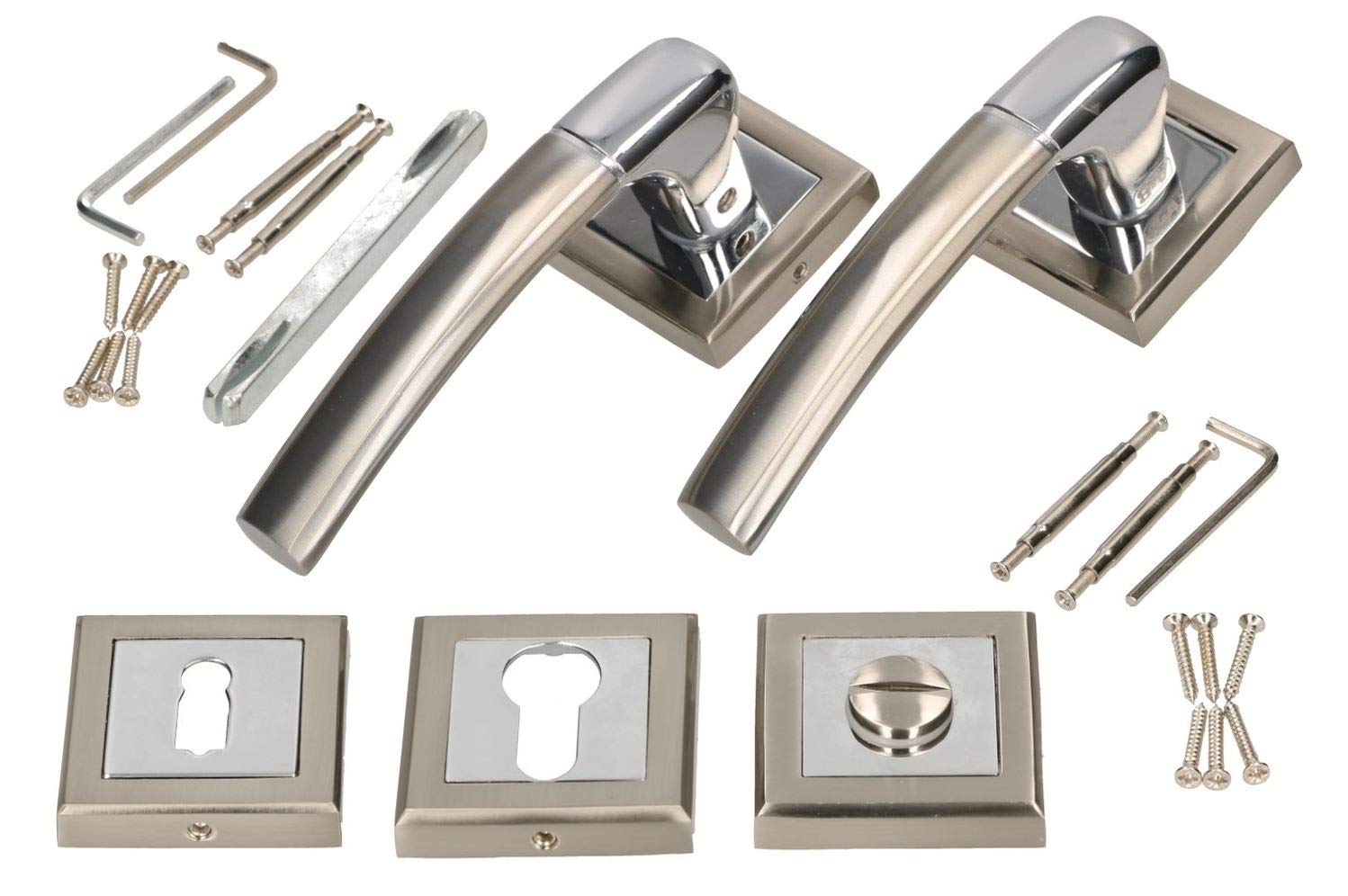 KOTARBAU Door Handle with Sign Door Handle Door Fitting Door Handle Set Door Handle Set Rosette Handle Handle Door Fitting Indoor Outdoor