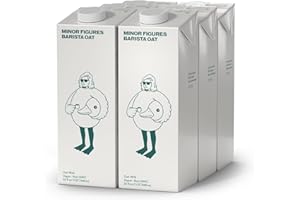 Minor Figures - Oat Milk, Unsweetened Barista Oat Milk, 32 Oz | Non Dairy Milk | Coffee Creamer | Plant Based | Vegan | Shelf Stable, 6 pack
