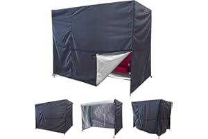 SLAN ARROW Outdoor Swing Cover 2 Triple Seater Hammock Cover Garden Swing Cover Garden Hammock Glider Chair Cover Patio Furniture Cover UV Resistant Swing Canopy Cover All Weather Protection